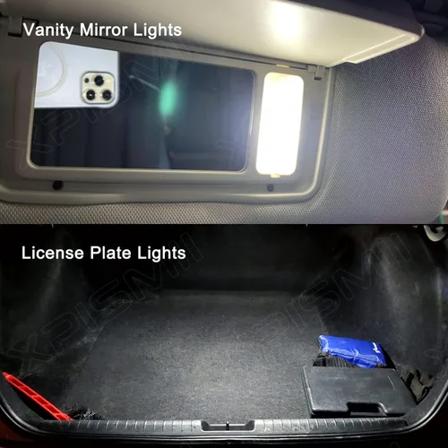 Miniatura 7 de Xpismii Juego de 6 piezas de luz LED blanca de 6000K para interior de Accord, kit de remplazo para Honda Accord 2018 2019 2020 2021 2022