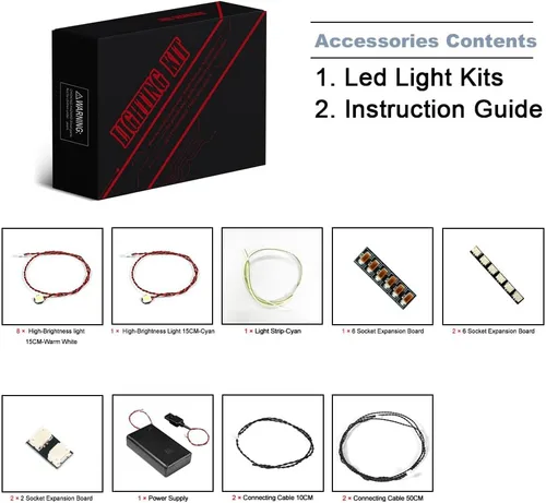 Miniatura 2 de BrickBling Kit de luces LED compatible con Lego Concorde, kit de luces creativas compatible con Lego 10318 - No incluye