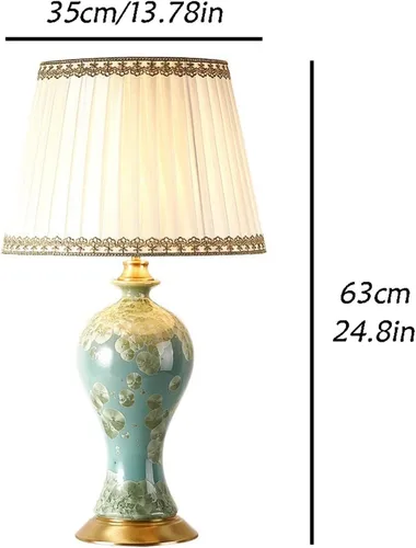 Miniatura 2 de Desk Light Indoor Retro Ceramic Table Lamp Bedroom Desktop Bedside Lamp Living Room Large Decorative Table Lamp Led Lamp for Desk