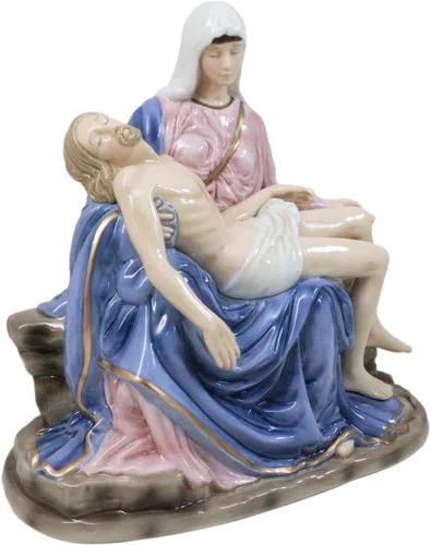 Miniatura 6 de Ebros Gift Figura de porcelana de porcelana de hueso Michelangelo Vaticano Reproducción de La Pieta de 9 pulgadas de alto, la Santa Madre con Jesús