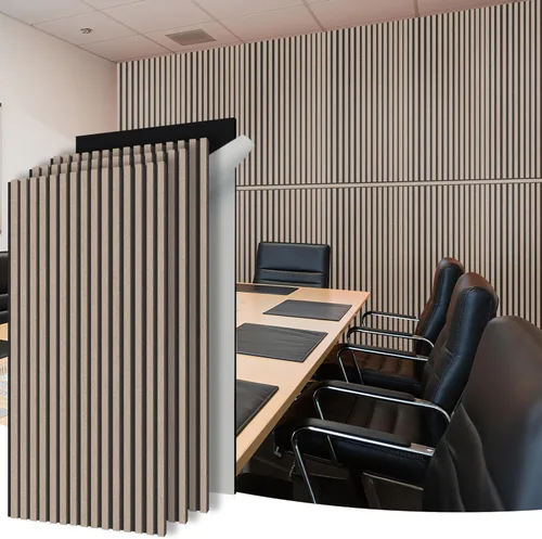 Miniatura 20 de WoveN SounD Slat Acousitc - Paneles de pared de 47.2 x 23.6 pulgadas, decoración de pared a prueba de sonido, diseño autoadhesivo con amortiguación