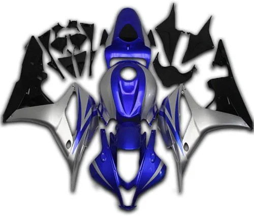 Miniatura 13 de Carenado negro brillante para Honda 2007 2008 CBR600RR CBR 600RR nueva inyección ABS plásticos cuerpo kit cuerpo trabajo 07 08