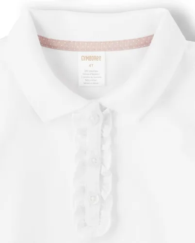 Miniatura 2 de Gymboree Polo de manga larga con volantes para niñas y niños pequeños