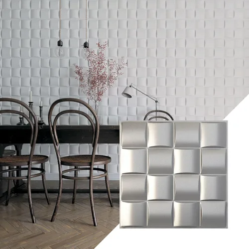 Miniatura 9 de Ekena Millwork 19 5/8 pulgadas de ancho x 19 5/8 pulgadas de alto, Baile EnduraWall decorativo 3D, óxido metálico envejecido