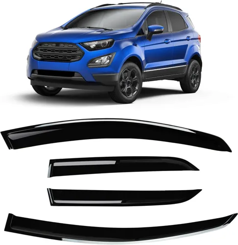 Miniatura 18 de 4 unidades de protectores de lluvia para ventana lateral tintados ahumados diseñados para Kia Forte 2019 2020 2021 2022 2023 EX FE GT LINE LXS