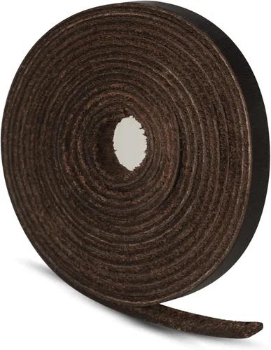 Miniatura 36 de Ringsun Tiras de cuero negro planas de 2 pulgadas de ancho para manualidades, tiras de cuero de grano completo, cordón de cuero para manualidades