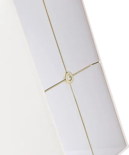 Miniatura 3 de Aspen Creative 36010, pantalla rectangular contemporánea de araña/tela de lino blanco, (8+16 pulgadas), parte superior x (8+16 pulgadas), parte