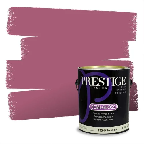 Miniatura 10 de Prestige Paints Pintura exterior e imprimación en uno, 1 galón, plano, coincidencia comparable de Valspar* Amber Rose*