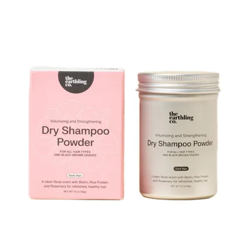 Miniatura 10 de The Earthling Co. Champú seco – Polvo voluminizador sin aerosol para aceite – Ingredientes naturales y orgánicos para cabello rubio y gris – Fórmula