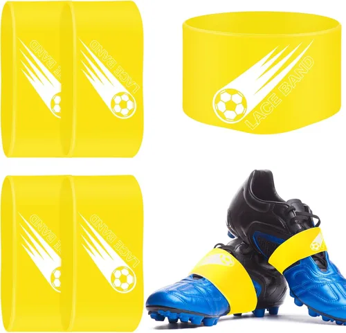 Miniatura 14 de Patelai 4 piezas de cubierta de cordón para tacos de fútbol, banda de zapato de fútbol, cubierta de zapato de fútbol, bandas de taco de fútbol