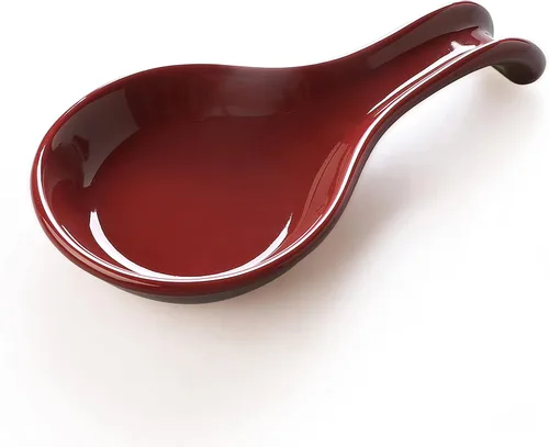ONEMORE Soporte de cuchara de cerámica para estufa – Soporte extra ancho resistente al calor para utensilios y herramientas de encimera de cocina,