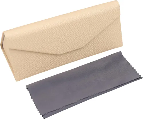 Miniatura 68 de Real Sic Funda para lentes de sol para hombres y mujeres, soporte magnético plegable para lentes de sol, inspirado en el color sólido