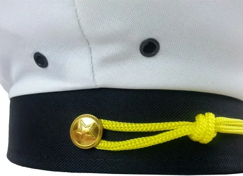 Miniatura 4 de Funny Party Hats Sombreros de capitán - Sombrero de capitán de yate - Licenciatura, soltera temática náutica - Sombreros de crucero