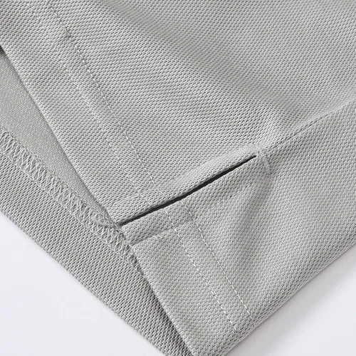Miniatura 5 de BASUDAM Polo con cremallera para hombre, de secado rápido, manga corta, atlético, al aire libre, con bolsillo