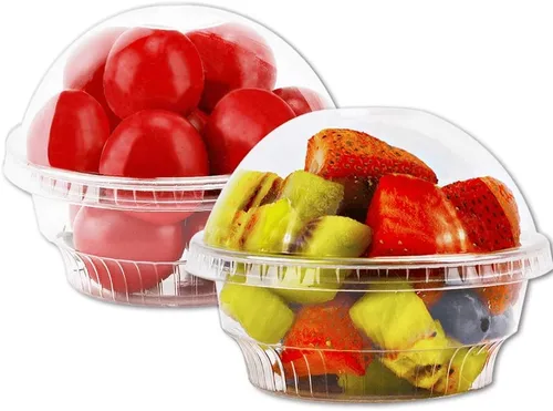 Tazas de postre de plástico transparente con tapa, 30 juegos de cuencos desechables para helado, parfait, pudín de plátano, gelatina y postres