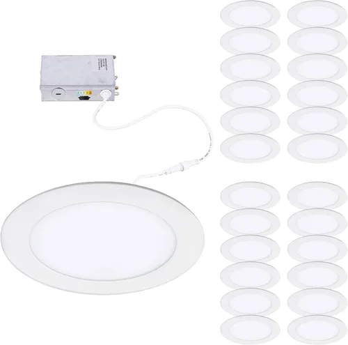 Miniatura 13 de WAC Lighting Lotos - Luz LED empotrable redonda de 4 pulgadas, 5 CCT, seleccionable, 8 W, 725 lúmenes, hermética, hermética, 120 V-277 V, universal