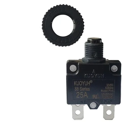 Miniatura 14 de KUOYUH Serie 88 125/250VAC 32VDC 50/60Hz Disyuntor de Sobrecarga Térmica 3-30A (5A)