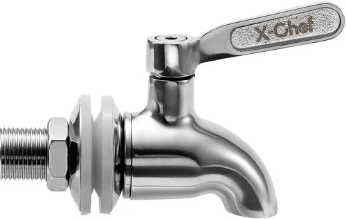 Miniatura 3 de X-Chef Reemplazo de la espita del dispensador de bebidas, espita de metal de acero inoxidable para tarro de vidrio y dispensador de bebidas