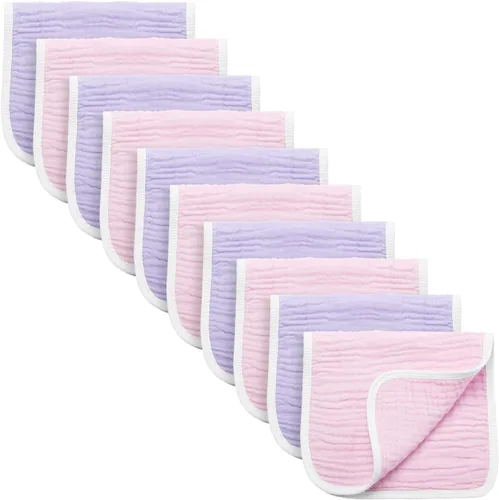 Synrroe-Paños grandes de muselina para eructos, para bebés niñas y niños, baberos de muselina extraabsorbentes y suaves, 6 capas, 20 x 10 pulg, 100%