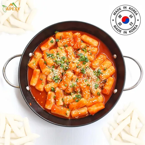 Miniatura 2 de APEXY Tortas de arroz coreanas para Tteokbokki, auténticos palitos de pastel de arroz coreano masticables, sin gluten, veganos, sin OMG, pasteles