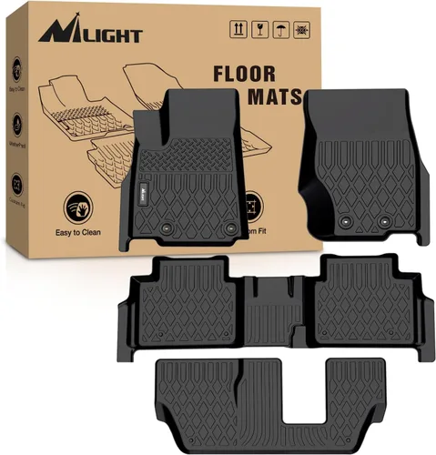 Miniatura 15 de Alfombrillas de suelo de TPE Nilight para Jeep Wrangler JK Unlimited 4 puertas 2013 2014 2015 2016 2017 2018 (no para JL y 4XE), revestimientos