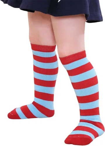 Miniatura 29 de Century Star Calcetines de fútbol de algodón para niños y jóvenes, calcetines de tubo suave, hasta la rodilla, calcetines deportivos largos