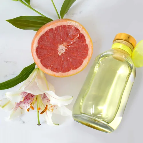 Miniatura 5 de Juego de regalo con difusor de varillas de pomelo brillante y aceite con notas de naranja dulce, mandarina, lima y floral, aroma de aceite esencial