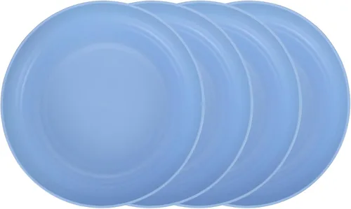 Miniatura 8 de Platos pequeños de paja de trigo irrompibles de 7 pulgadas, juego de 4 platos reutilizables, aptos para lavavajillas y microondas, perfectos