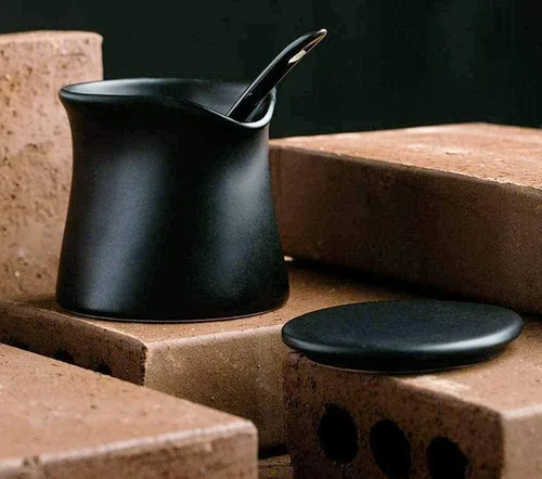 Miniatura 4 de Multi Sugar Bowl - Jarra de cerámica para crema, jarra de salsa con cuchara, 9 onzas