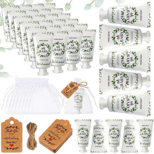 48 juegos/144 piezas de crema de manos para baby shower, regalos de fiesta para invitados, regalos de novia, boda, agradecimiento, mini juego de Bebé