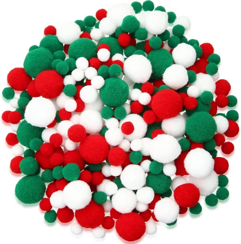 Miniatura 11 de Tegeme 1200 bolas de pompones para manualidades, decoración de guirnaldas de oficina en casa (amarillo, marrón, naranja)