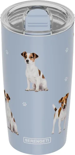 Miniatura 26 de SERENGETI Schnauzer - Vaso aislado al vacío de acero inoxidable de 20 onzas con tapa a prueba de derrames, impresión 3D, taza de viaje aislada