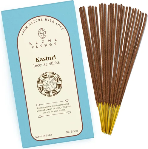 Miniatura 9 de Bakhoor - Varitas de incienso orgánicas sumergidas a mano, 100 varillas con hierbas naturales e ingredientes aromáticos, tiempo de combustión de 45
