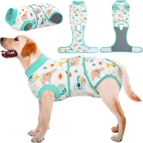 Miniatura 42 de Kuoser Traje de recuperación de cirugía para perros, traje de recuperación para perros machos hembras, mameluco para perro después de la cirugía