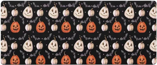 Miniatura 7 de Tapete de baño de Halloween para bañera, antideslizante, de secado rápido y absorbente, tierra de diatomeas, fregadero, dormitorio, cocina, sala