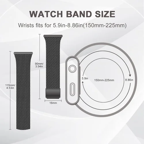 Miniatura 3 de ORIbox Correas de reloj de 0.787 in compatibles con correas de reloj, Samsung Galaxy Watch 4, Galaxy Watch Active 2, Galaxy Watch 4, Galaxy Watch 3