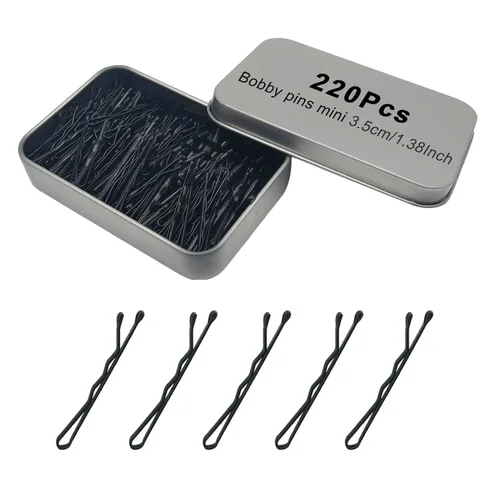Miniatura 16 de Bobby Pins - 330 horquillas de pelo de 2.2 pulgadas con bonita caja, pin de alta calidad para niños, niñas y mujeres, ideal para todo