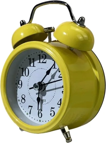 Miniatura 4 de Reloj despertador digital, reloj despertador retro ruidoso, doble campana, funciona con pilas, adorno para el hogar, aula, decoración de sala