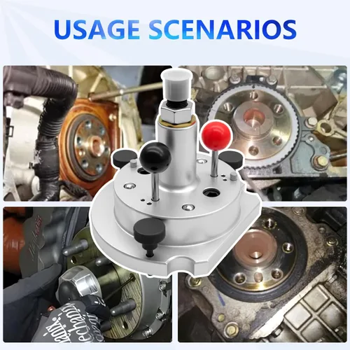 Miniatura 5 de ZKTOOL 1097 Herramienta instaladora de extracción de brida de sello trasero del cigüeñal compatible con VW Audi Skoda, instalador de anillo