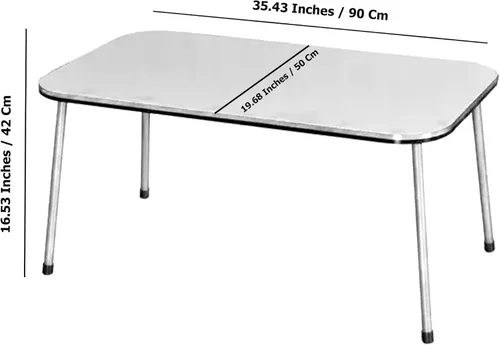 Miniatura 3 de Mesa de centro rectangular de estilo moderno para sala de estar, mesa auxiliar rectangular moderna, mesas de centro para sala de estar, mesa