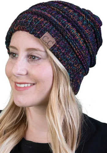 Miniatura 2 de Funky Junques C.C, boina de lana con caída tejida con trenzado grueso, grande, suave, de abrigo, de moda