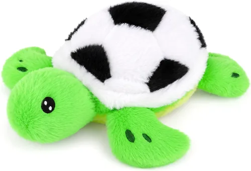 11 Inch Weighted Turtle Stuffed Animal, Soft Sea Turtle Soccer Plush Toy with Football Body, Cute Weighted Plushies for Kids Boys Girls, Ideal