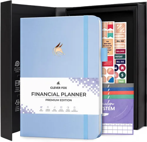 Miniatura 13 de Clever Fox Planificador de presupuesto edición premium, cuaderno de seguimiento de gastos + 5 sobres de efectivo, organizador de presupuesto; libro