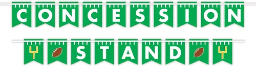 Beistle Cartel de concesión de 6 x 9 pies para decoración de fútbol, fiestas temáticas deportivas, fabricado en Estados Unidos desde 1900