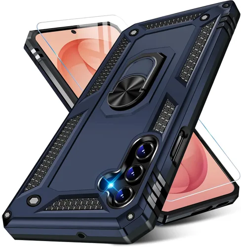 Miniatura 21 de Vaki Funda para Samsung Galaxy S22 5G con protector de pantalla integrado de grado militar, cubierta dura y resistente, funda resistente para Galaxy