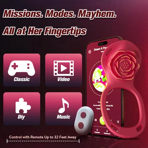 Miniatura 7 de ZOOPLOU BDSM - Vibrador portátil con control remoto para parejas, mujeres, adultos, juguetes sexuales para hombres, manos libres, vibrador de Rojo