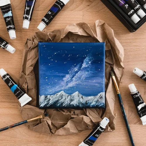 Miniatura 8 de Ohuhu Juego de pintura al óleo, 36 colores a base de aceite, 0.4 fl oz/0.42 oz x 36 tubos no tóxicos, suministros para pintura al óleo para lienzo