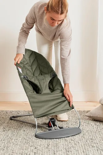 Miniatura 6 de BabyBjörn Bouncer Bliss, Verde Oscuro, Tejido, Colcha de Pétalos Asiento Ajustable de Mecedora para Bebé 2 en 1 y Silla para Niños Pequeños