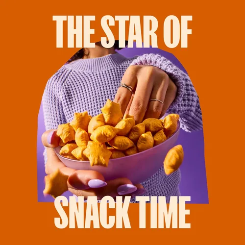 Miniatura 5 de MadeGood Cheddar Star Galletas Infladas, Bolsa de 4.26oz, Aperitivos Orgánicos