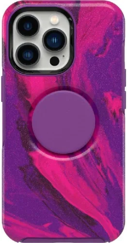 Miniatura 3 de OtterBox + Pop Symmetry Series Funda para iPhone 13 Pro (solamente) Embalaje no minorista (Berry Flow)